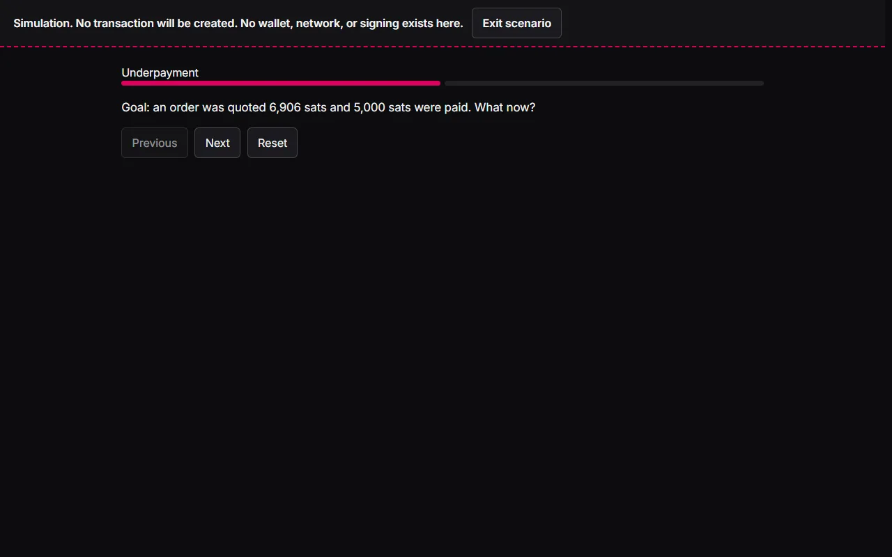 Step 2 of Recover a payment problem
